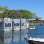 Les cabanes flottantes de Charlottetown.